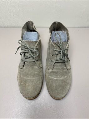 MTNG Suede Ankle Boots in Olive Gray